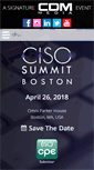 Mobile Screenshot of cisobostonsummit.com